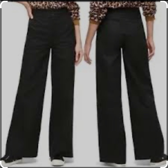 J. Crew Pants - J.crew Frankie wide leg black twill pants. NWT
